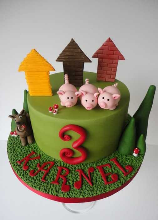 Торт три поросенка