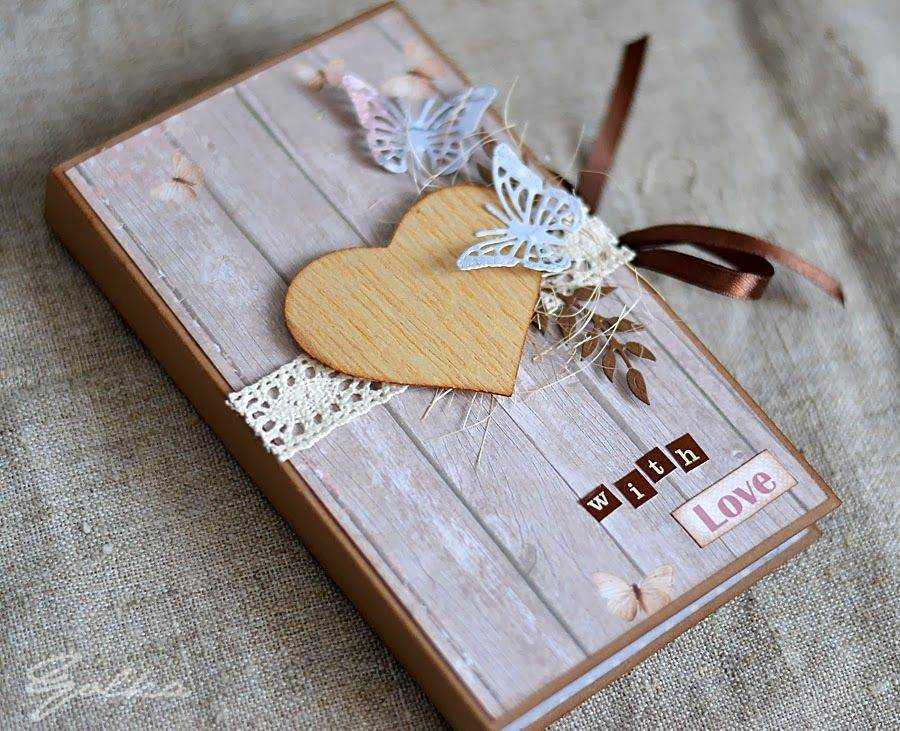 Шоколадницы в технике скрапбукинг – топ-5 идей оформления сюрприза