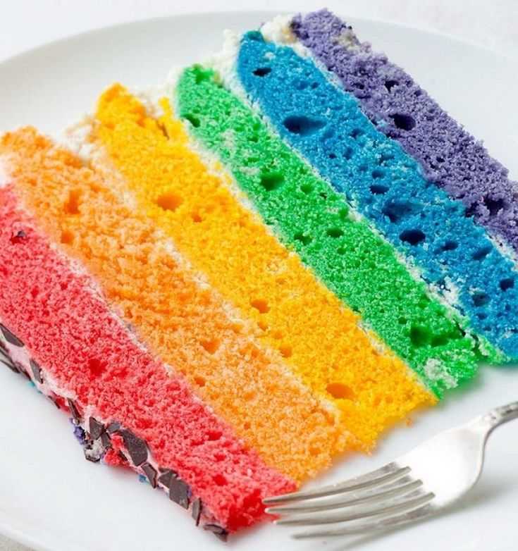 Торт радуга | радужный торт: rainbow cake в домашних условиях | радуга