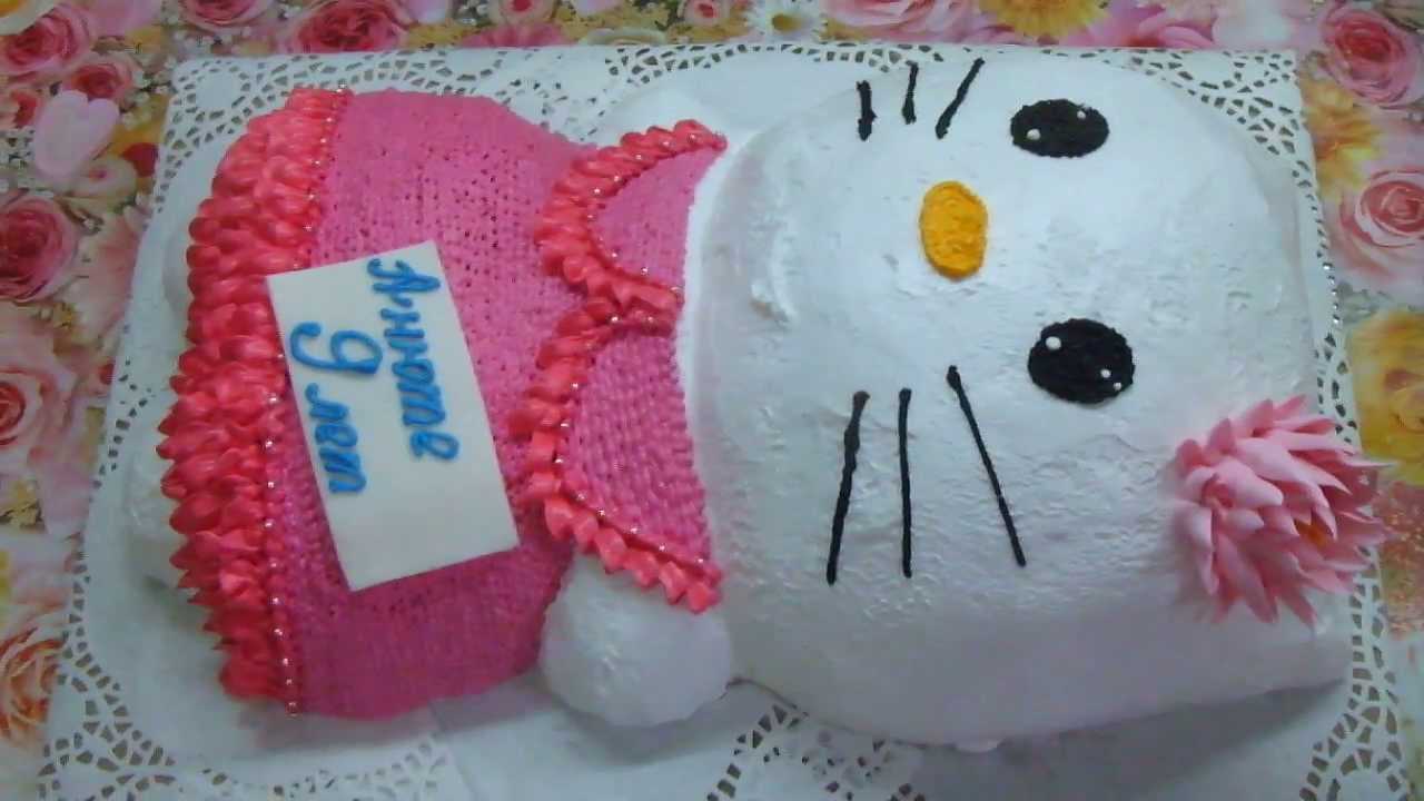 Торт «hello kitty» - десерты и торты - рецепты - авторский проект натальи грухиной