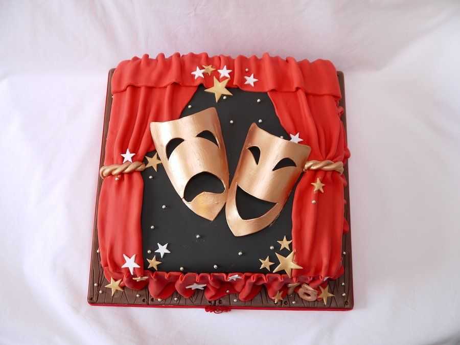 Театр на дне рождения. Торт для театрала. Торт в виде маски. Подарок Театралу. Торт на день театра.