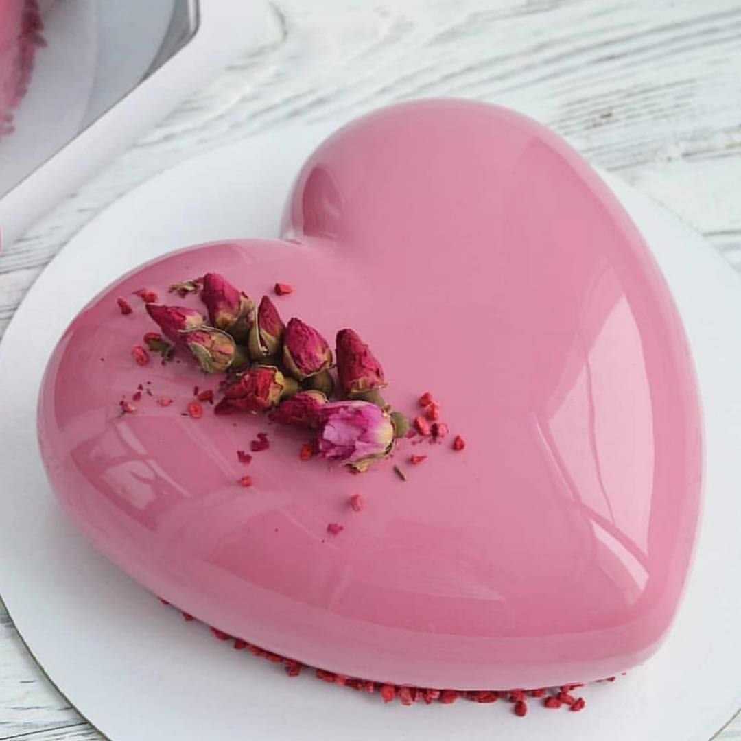 Торт-сердце "клубничное шампанское" | lovecookingru | дзен
