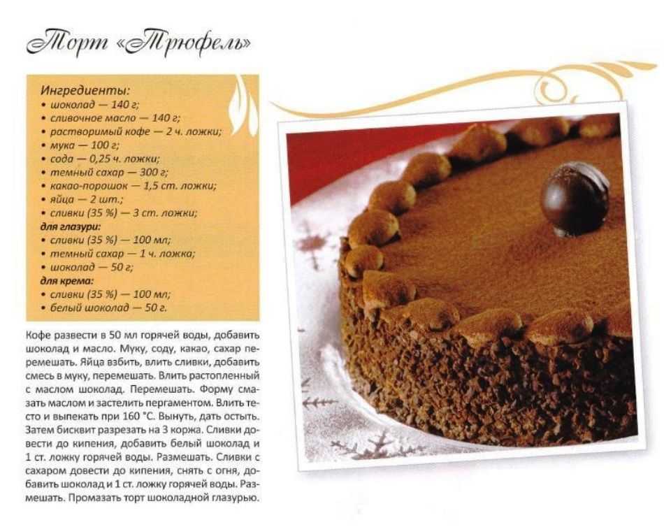 Торт трюфель