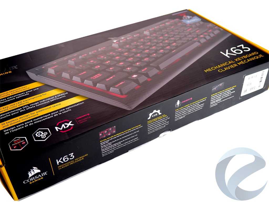 Corsair k63 — компактная игровая клавиатура  с механическими переключателями
