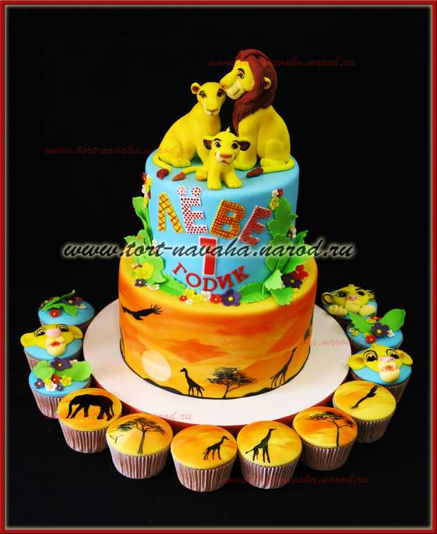 Торт на первый день рождения: 50+ идей оформления