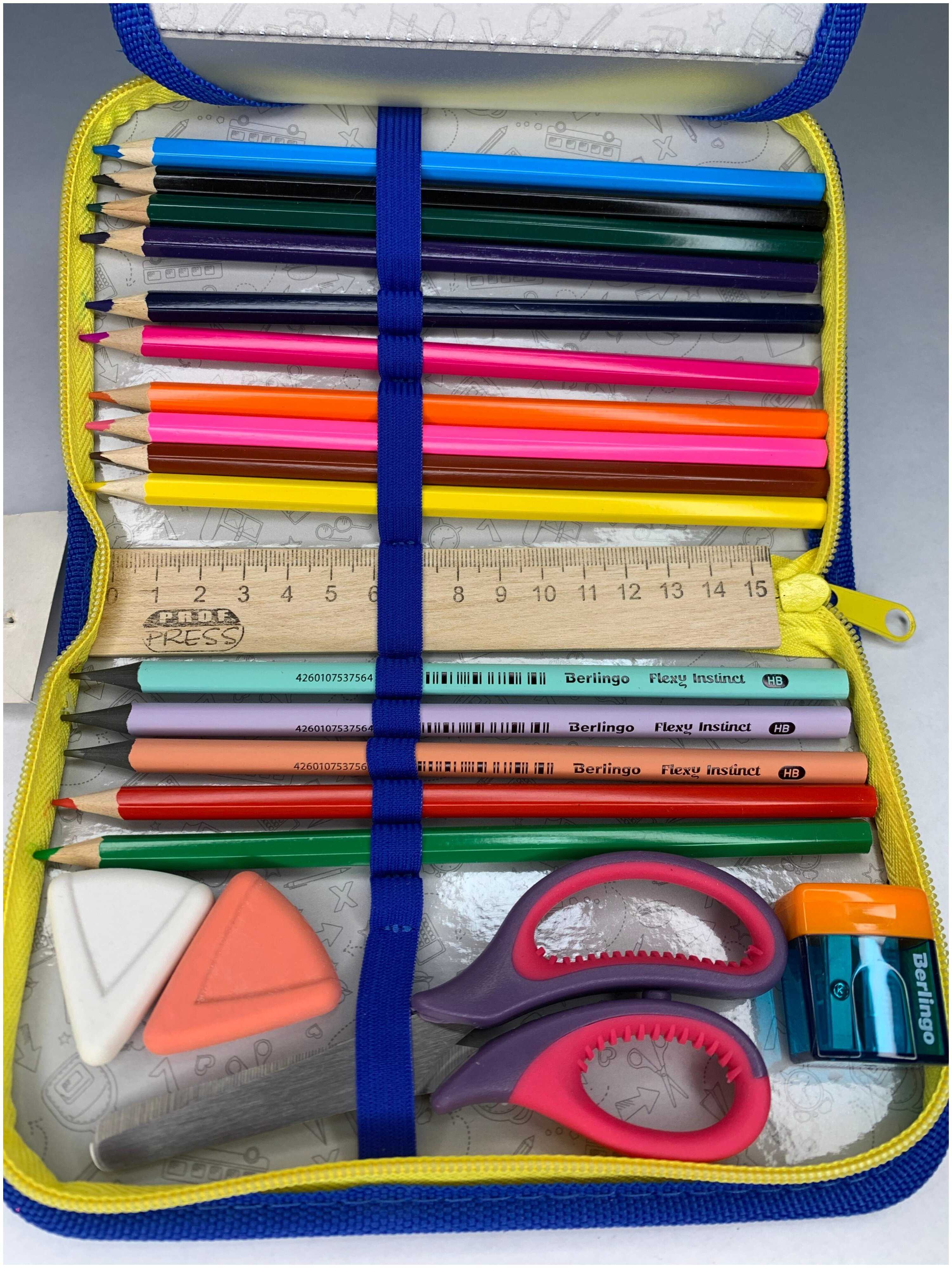 основные цвета карандашей в пенале для первоклашек