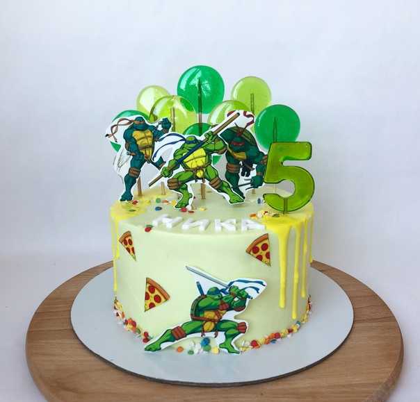 Торт черепашки ниндзя заказать в киеве. торты с черепашками