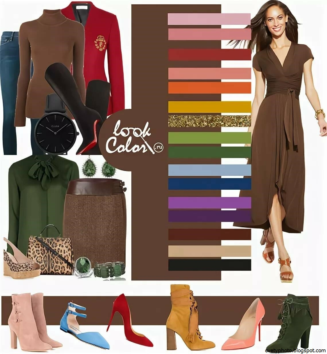 Сочетание коричневого цвета. Сочетание коричневого цвета с другими цветами. Цветовые сочетания в одежде. Сочетание серого и коричневого в одежде.