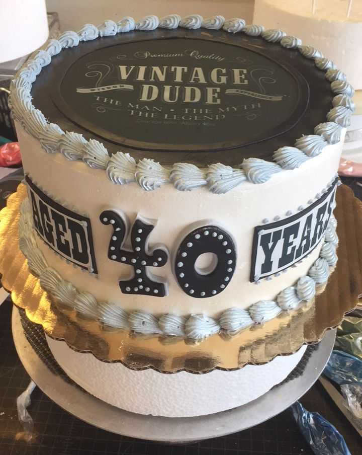 Торт женщине на 40 лет