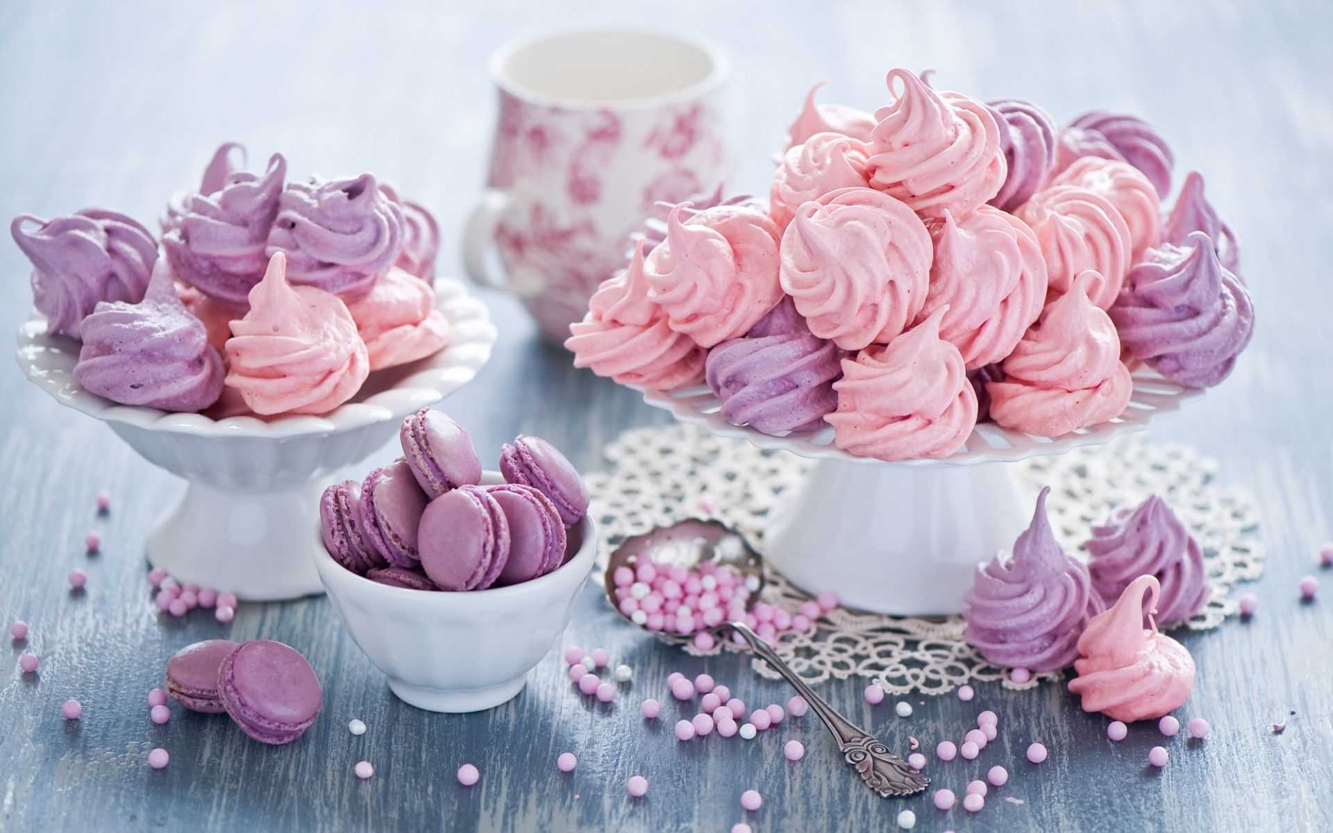 Цветное безе на палочке