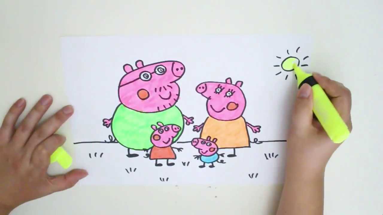 Как нарисовать свинку пеппу карандашом – обучающее видео. рисуем легко или как нарисовать свинку пеппу (peppa pig)