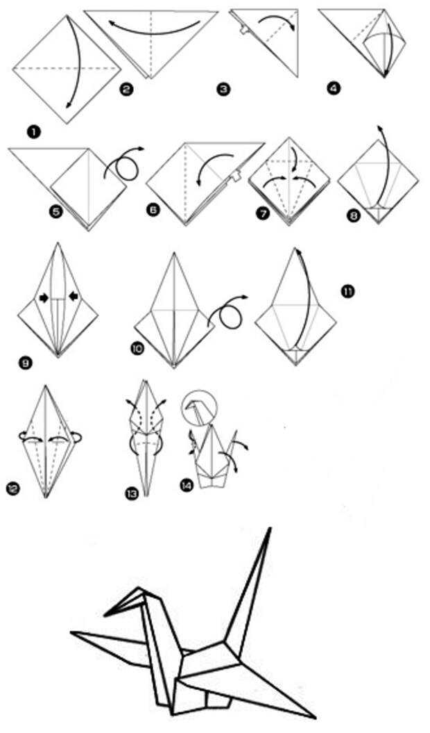 Оригами птица — топ-130 фото вариантов, пошаговая инструкция, простые схемы с описаниями для детей и взрослых